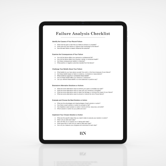 Failures Worksheet