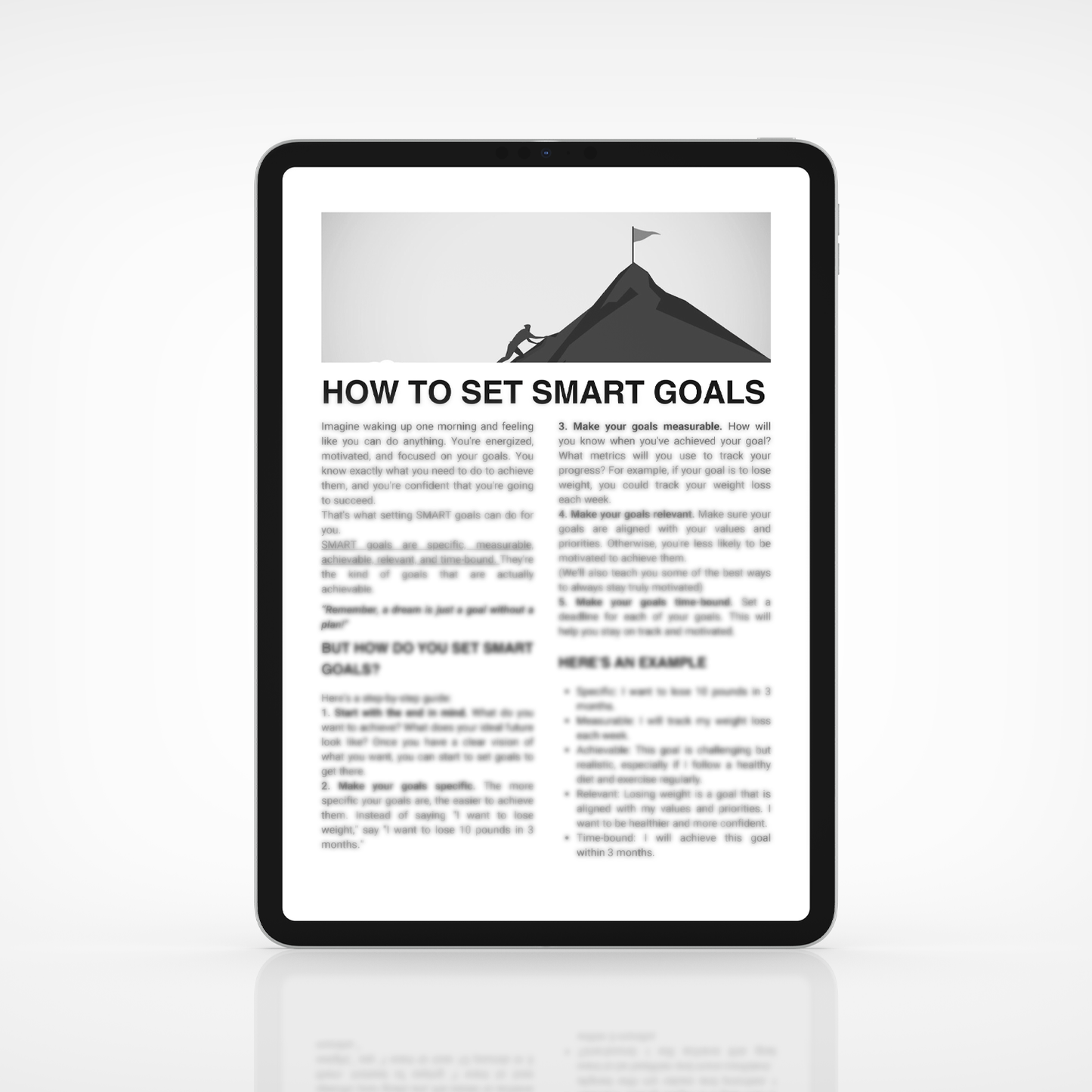 Get a Free How To Set Smart Goals Guide + Worksheet